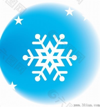 下雪蓝色图标