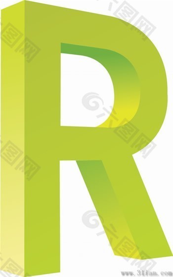 字母r图标素材
