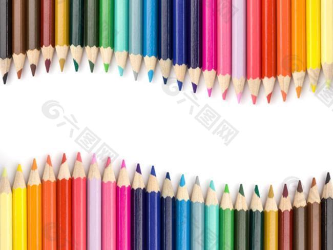 彩色铅笔世界PPT模板