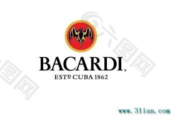 Bacardi百家得郎姆酒标志