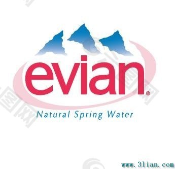 Evian依云矿泉水标志