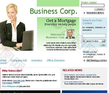 白色公司企业网站模板