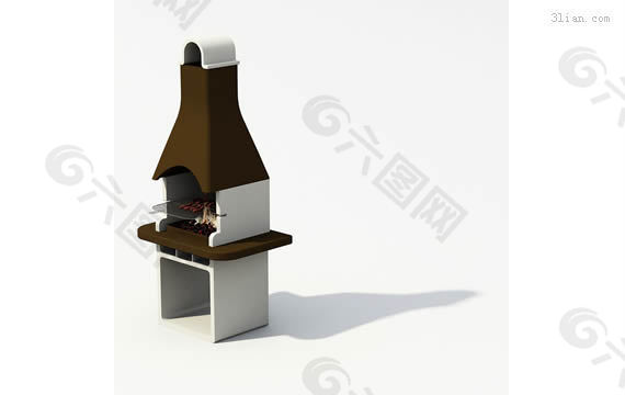 烧烤炉3d模型