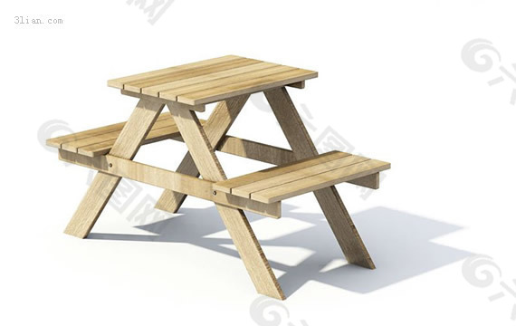 3d木桌子模型