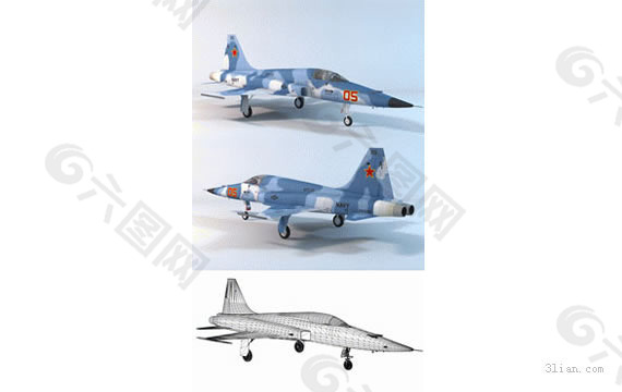 3D战斗飞机模型