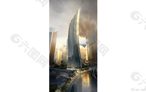 3D城市大厦建筑模型