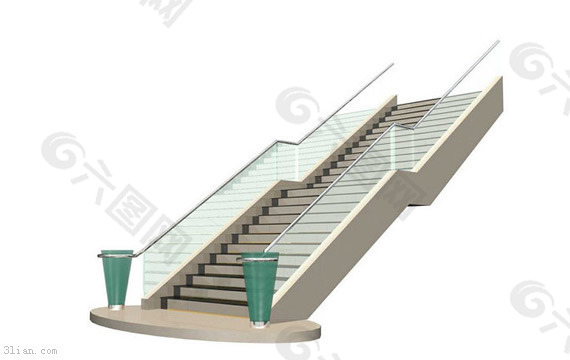 大堂楼梯3D模型