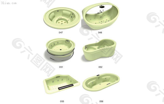 浴盘浴缸3D模型
