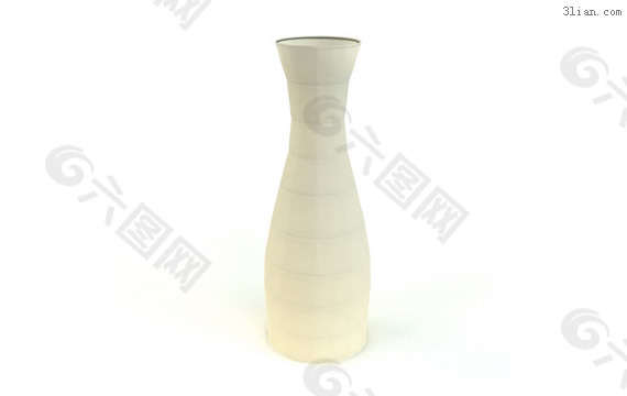 花瓶形状3D台灯模型