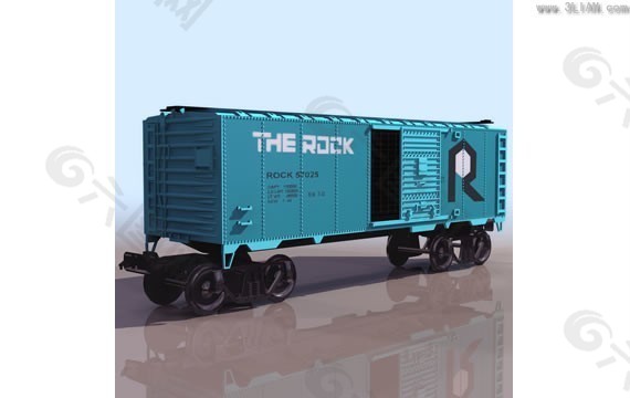 火车货柜车箱3D模型