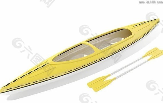 独木舟3D模型