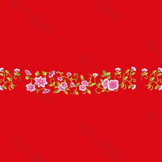 矢量图吉祥小花朵