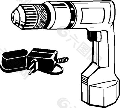 电钻矢量图