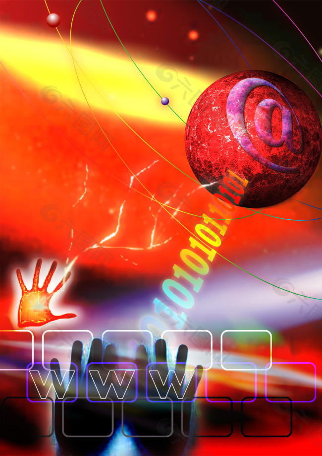 行星运动网络数码游戏背景设计psd素材