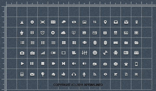 72个精致像素小图标PSD素材