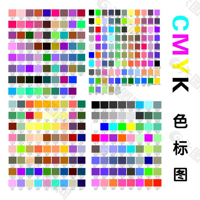 cmyk色标图