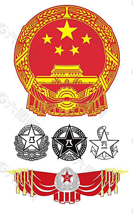 立体国徽壁纸图片