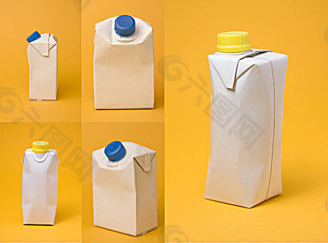牛奶包装盒高清图片素材