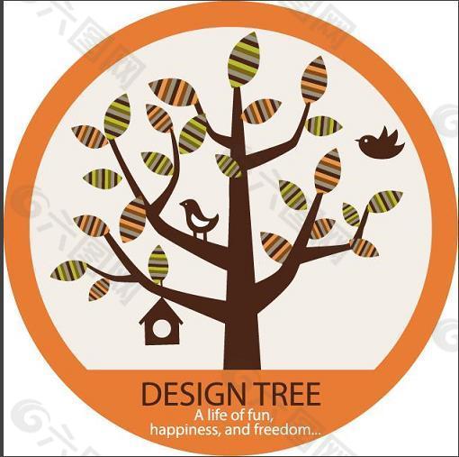插画设计 树