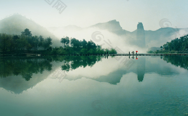 山水风景背景