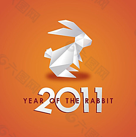 2011年 兔  折纸