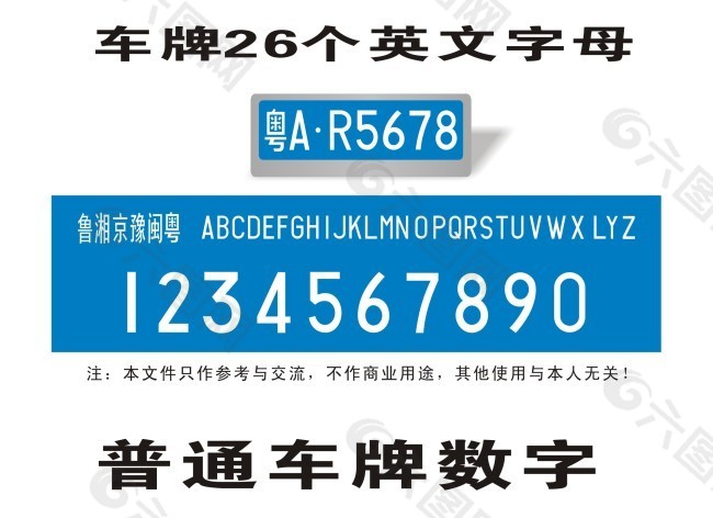 车牌号码数字字母大全