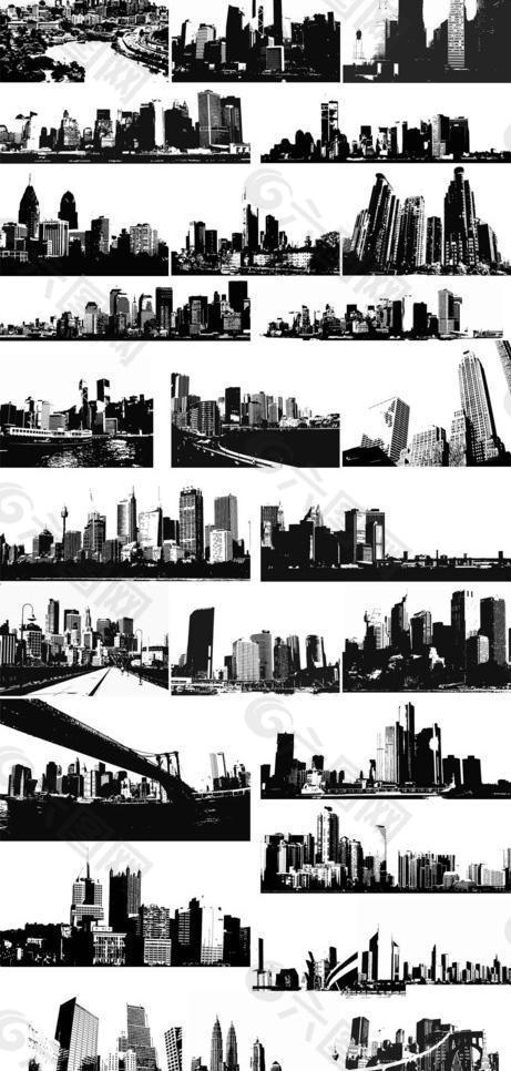 城市剪影 （30套）图片