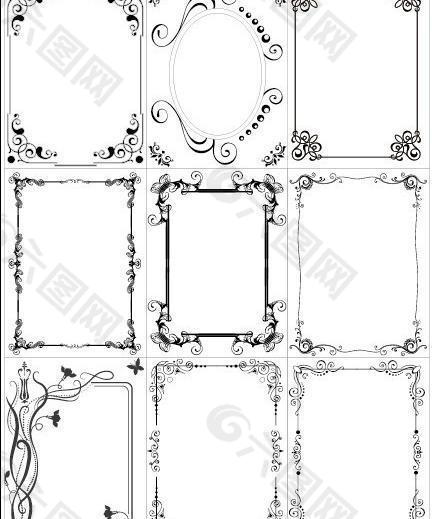 欧式边框图片