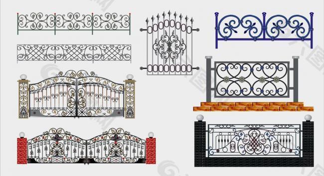 矢量铁艺不锈钢加工集图片