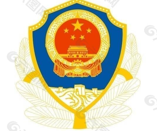 矢量警徽图片