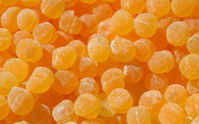 橙色糖果背景