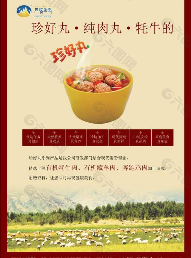 天玛生态食品宣传单图片