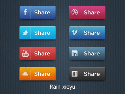 国外社交网站按钮