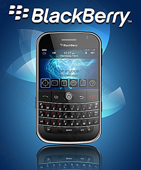 黑莓black berry手机psd素材