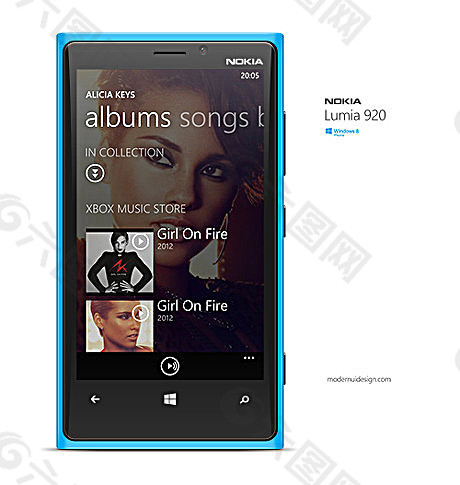 nokia(诺基亚)lumia920 psd素材