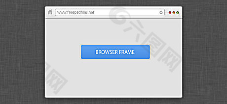 迷你浏览器页面psd素材