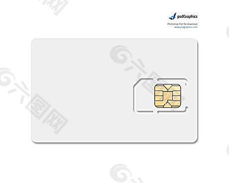 blank-sim-card 空白sim卡psd素材