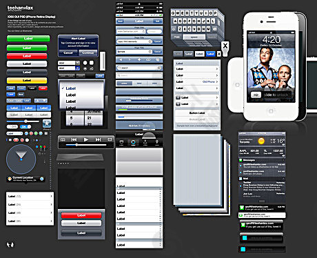 iphone 4s应用程序设计psd素材