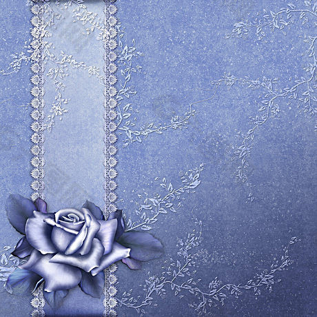 浪漫蓝玫瑰psd素材——蕾丝底纹篇