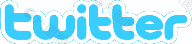 twitter矢量logo设计