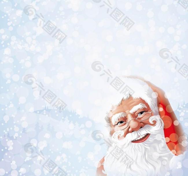 微笑圣诞老人图片