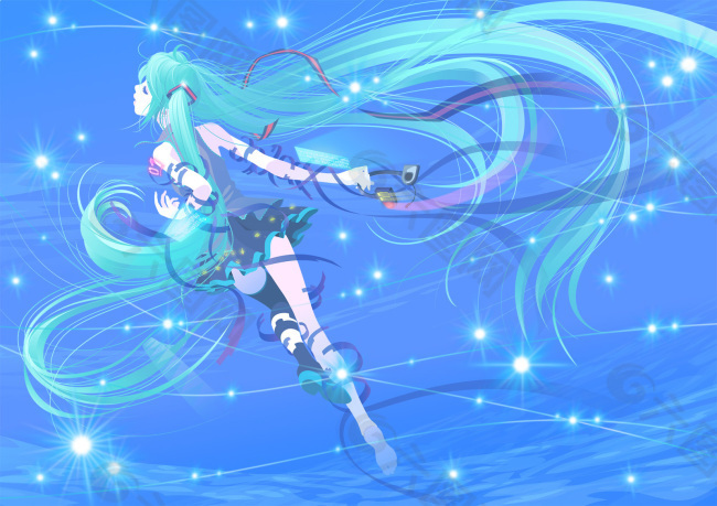 初音葱娘梦幻星空