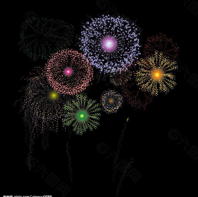 缤纷烟花图片