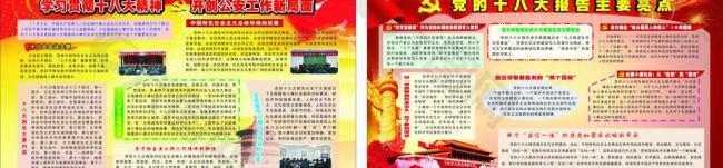 十八大展板图片