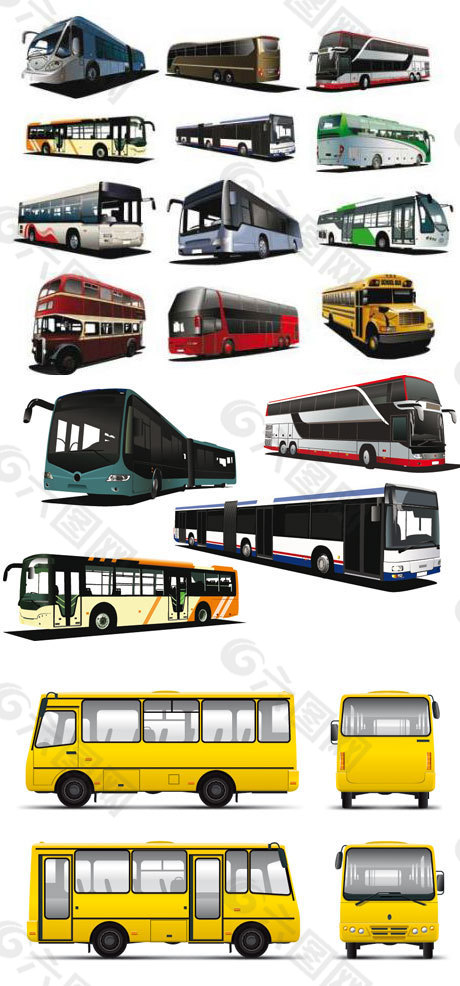 交通工具 公交车 巴士 长途客车