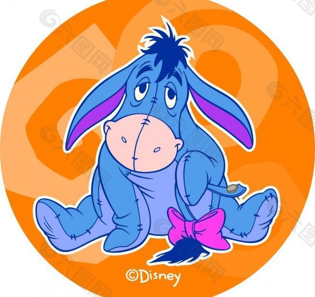 小熊维尼 eeyore 家禽家畜 生物世界 矢量 eps图片