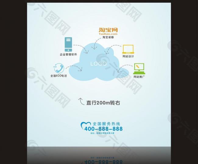 网络公司海报图片