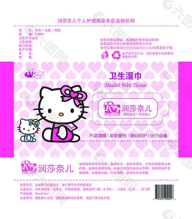 HELLO KITTY纸盒设计制作效果图