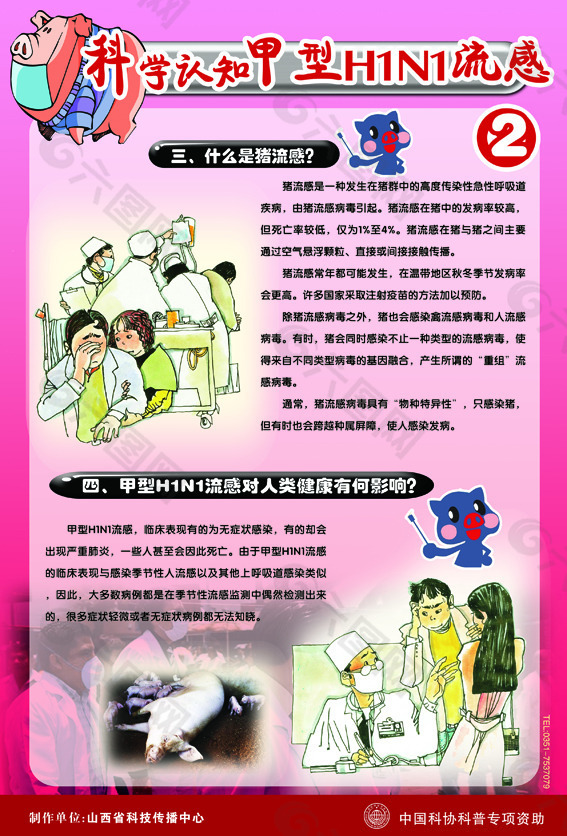 甲型H1N1流感科学挂图