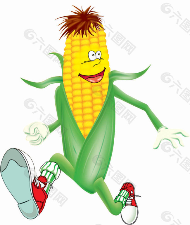 卡通 玉米 玉米小人